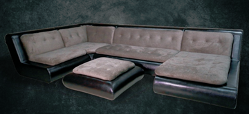 П-образный диван Шад Эвелина со столом-пуфом в Смоленске