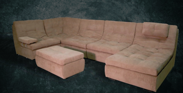 П-образный диван Шад Премьер со столом-пуфом в Смоленске
