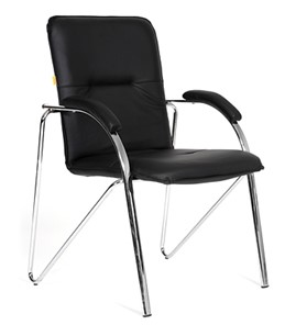 Офисное кресло CHAIRMAN 850 Экокожа Terra 118 черная в Смоленске