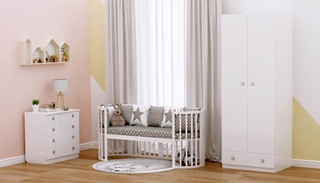 Детская кроватка-трансформер POLINI Kids Simple 911 Белый в Смоленске - предосмотр 8
