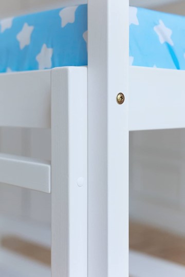 Детская двухъярусная кровать Домик, цвет белый в Смоленске - изображение 2