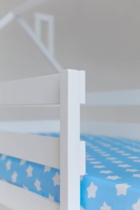 Двухъярусная детская кровать без крыши с ящиками, цвет белый в Смоленске - предосмотр 5