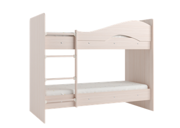 Двухэтажная детская кровать Мая на щитах со шкафом и ящиками, цвет Млечный дуб в Смоленске - предосмотр 2