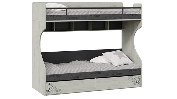 Двухэтажная детская кровать Оксфорд-2 ТД-399.11.01 в Смоленске - изображение