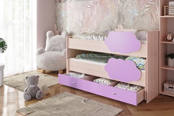 Двухэтажная детская кровать Соник 1.6 с ящиком, Ирис в Смоленске