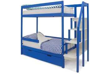 Детская двухэтажная кровать Svogen синий в Смоленске