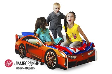 Кровать-машина детская Lamborghini в Смоленске - предосмотр 4