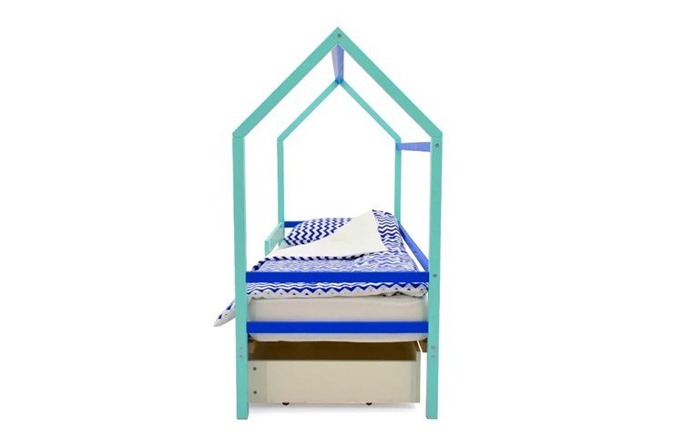 Кровать-домик в детскую Svogen синий-мятный в Смоленске - изображение 5