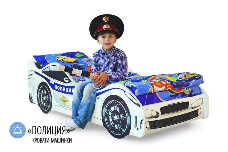 Кровать-машина детская Полиция в Смоленске - изображение 1
