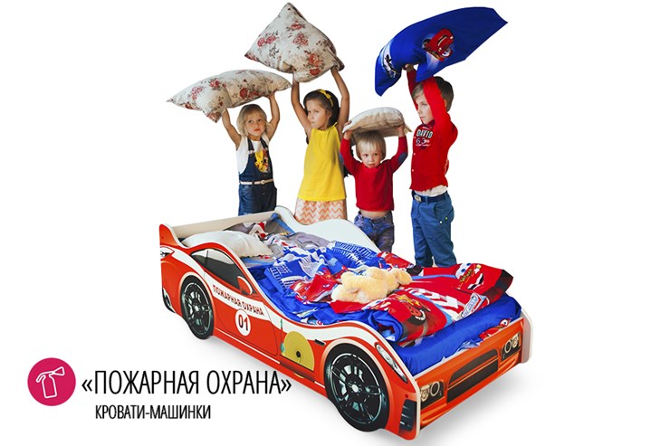 Кровать-машина детская Пожарная охрана в Смоленске - изображение 4