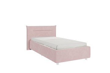 Детская кровать 0.9 Альба, нежно-розовый (велюр) в Смоленске - предосмотр