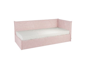 Кроватка 0.9 Бест (Тахта), нежно-розовый (велюр) в Смоленске