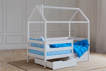 Кровать детская Домик с ящиками, цвет белый в Смоленске - предосмотр 2