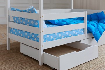 Кровать детская Домик с ящиками, цвет белый в Смоленске - предосмотр 3