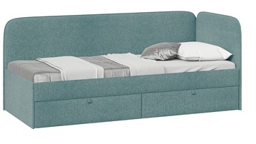 Подростковая кровать Молли тип 1 (80), Микровелюр Scandi Indigo 11 в Смоленске