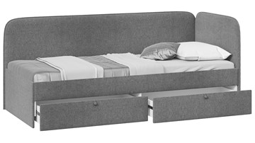 Подростковая кровать Молли тип 1 (90), Микровелюр Scandi Graphite 22 в Смоленске - предосмотр 1