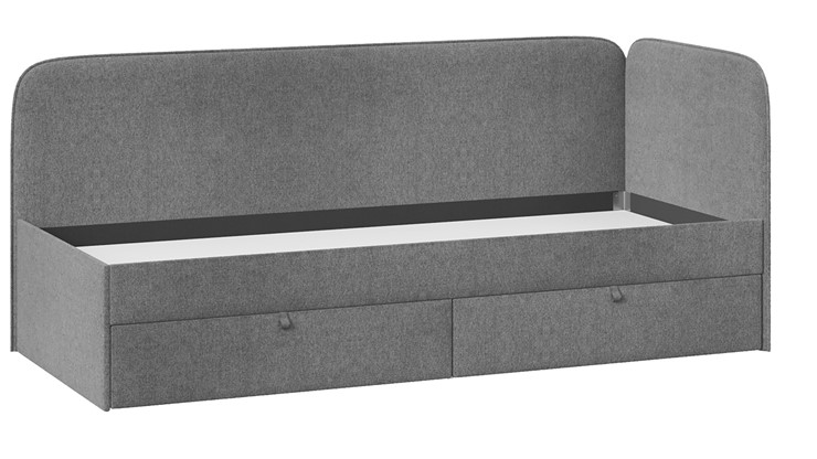 Подростковая кровать Молли тип 1 (90), Микровелюр Scandi Graphite 22 в Смоленске - изображение 2