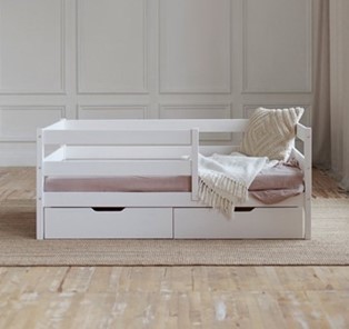 Кровать детская Софа с ящиками, цвет белый в Смоленске