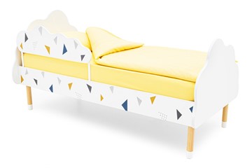Кровать в детскую Stumpa Облако "Треугольники желтый, синий" в Смоленске
