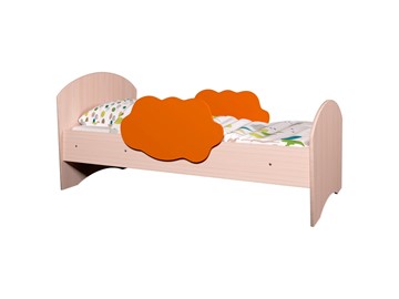 Детская кровать Тучка, корпус Дуб млечный, фасад Оранжевый в Смоленске