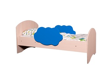 Детская кровать Тучка, корпус Дуб млечный, фасад Синий в Смоленске