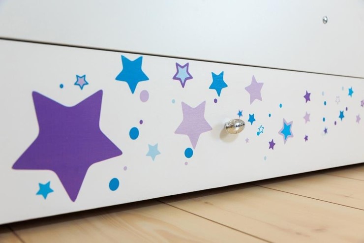 Кровать с бортиками Звездочка с бортиком, Фиолетовый в Смоленске - изображение 3