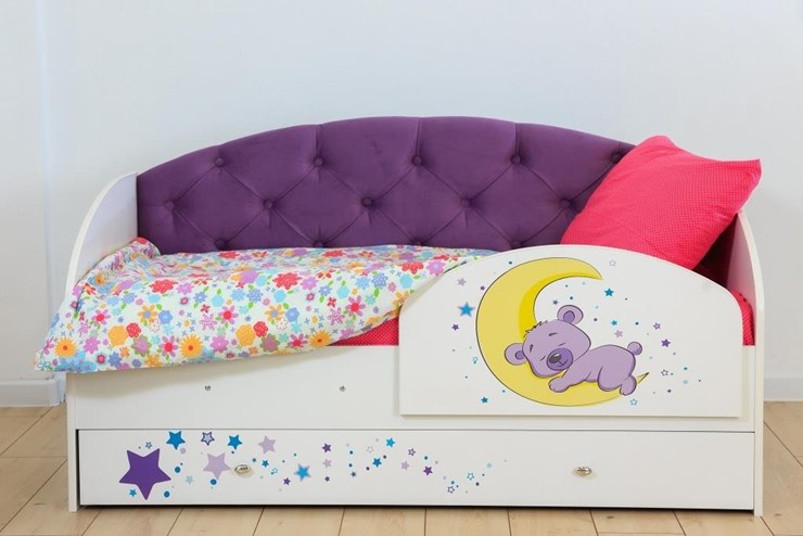 Кровать с бортиками Звездочка с бортиком, Фиолетовый в Смоленске - изображение 7