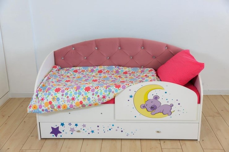 Детская кровать с бортиками Звездочка с бортиком, Розовый в Смоленске - изображение 6