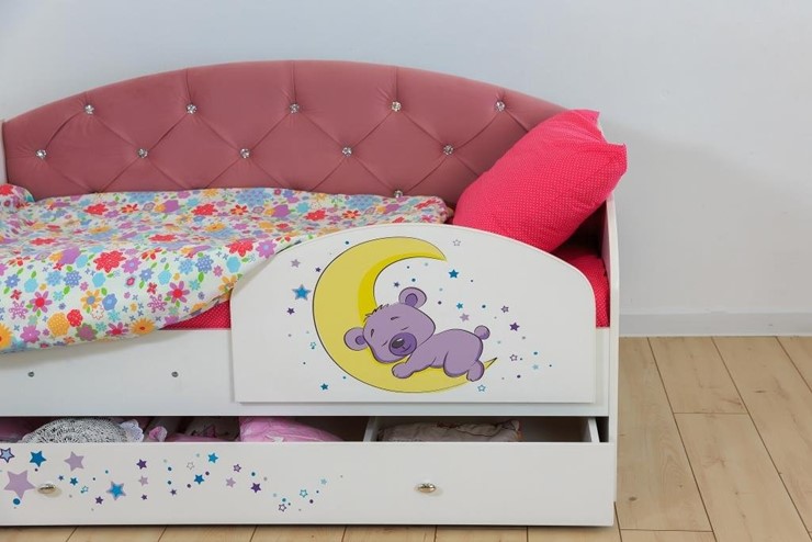 Детская кровать с бортиками Звездочка с бортиком, Розовый в Смоленске - изображение 7