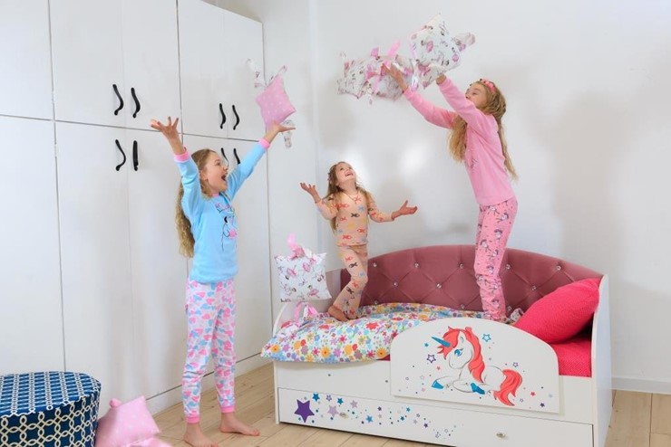 Детская кровать с бортиками Звездочка с бортиком, Розовый в Смоленске - изображение 9
