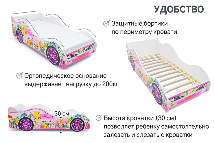 Кровать-машина в детскую Фея в Смоленске - изображение 4