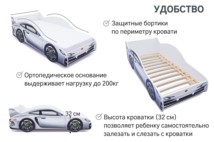 Кровать-машина Porsche в Смоленске - изображение 6
