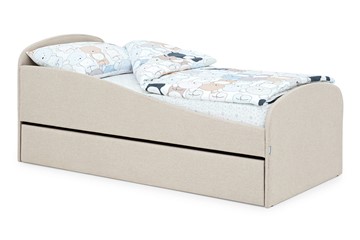Детская кровать с ящиком Letmo карамель (рогожка) в Смоленске