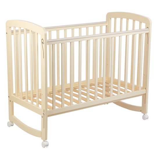 Кроватка для новорожденных POLINI Kids Simple 304 Бежевый в Смоленске - изображение 1