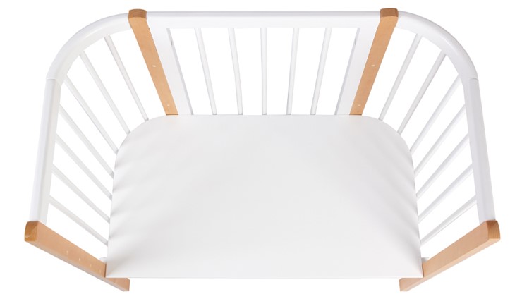 Детская кровать POLINI Kids Simple 120 Белый / Бук в Смоленске - изображение 4