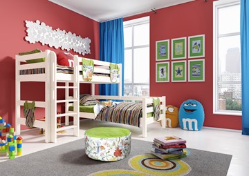 Двухэтажная детская кровать Соня, Вариант 7 Белый в Смоленске