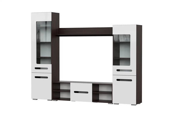 Набор мебели в гостиную МГС-6, венге/белый глянец в Смоленске - изображение
