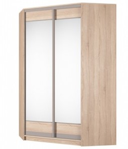 Угловой шкаф Аларти (YA-230х1400(602) (4) Вар. 5; двери D2+D2), с зеркалом в Смоленске