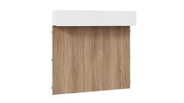 Настенный шкаф с декоративными панелями Порто (366) СМ-393.21.023-24 (Белый жемчуг/Яблоня беллуно/Белый софт) в Смоленске