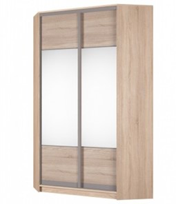 Угловой шкаф Аларти (YA-230х1250(602) (2) Вар. 5; двери D3+D3), с зеркалом в Смоленске
