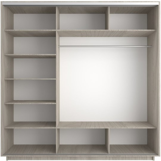 Шкаф 3-х дверный Экспресс 2400х600х2200, Орхидея белая/шимо светлый в Смоленске - изображение 1