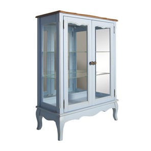 Шкаф со стеклянными дверцами Leontina для посуды (ST9318B) Голубой в Смоленске - предосмотр 1