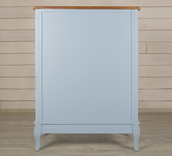 Шкаф со стеклянными дверцами Leontina для посуды (ST9318B) Голубой в Смоленске - изображение 4