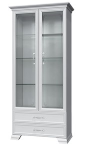 Шкаф-витрина Грация ШР-2, белый, 2 стекла в Смоленске