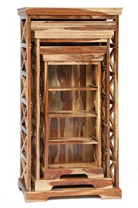 Шкафы для книг Бомбей - 0761A (набор 3 шт.) палисандр, натуральный (natural) арт.10047 в Смоленске