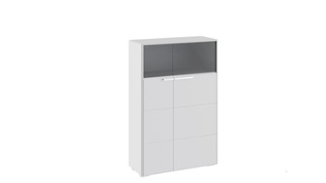 Распашной шкаф Наоми комбинированный двухстворчатый, цвет Белый глянец ТД-208.07.29 в Смоленске