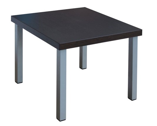 Квадратный стол Триада, венге/алюминий в Смоленске - изображение