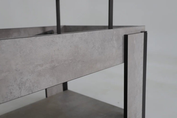Журнальный стол-трансформер Дэнс, цемент светлый в Смоленске - изображение 8
