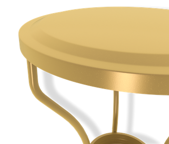 Круглый столик SHT-CT10 (золото) в Смоленске - предосмотр 2
