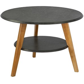 Круглый стол Мебелик BeautyStyle 17 (серый бетон-бук) в Смоленске